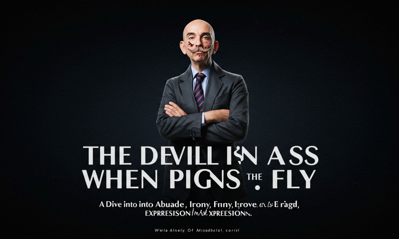 the devil is an ass when pigs fly